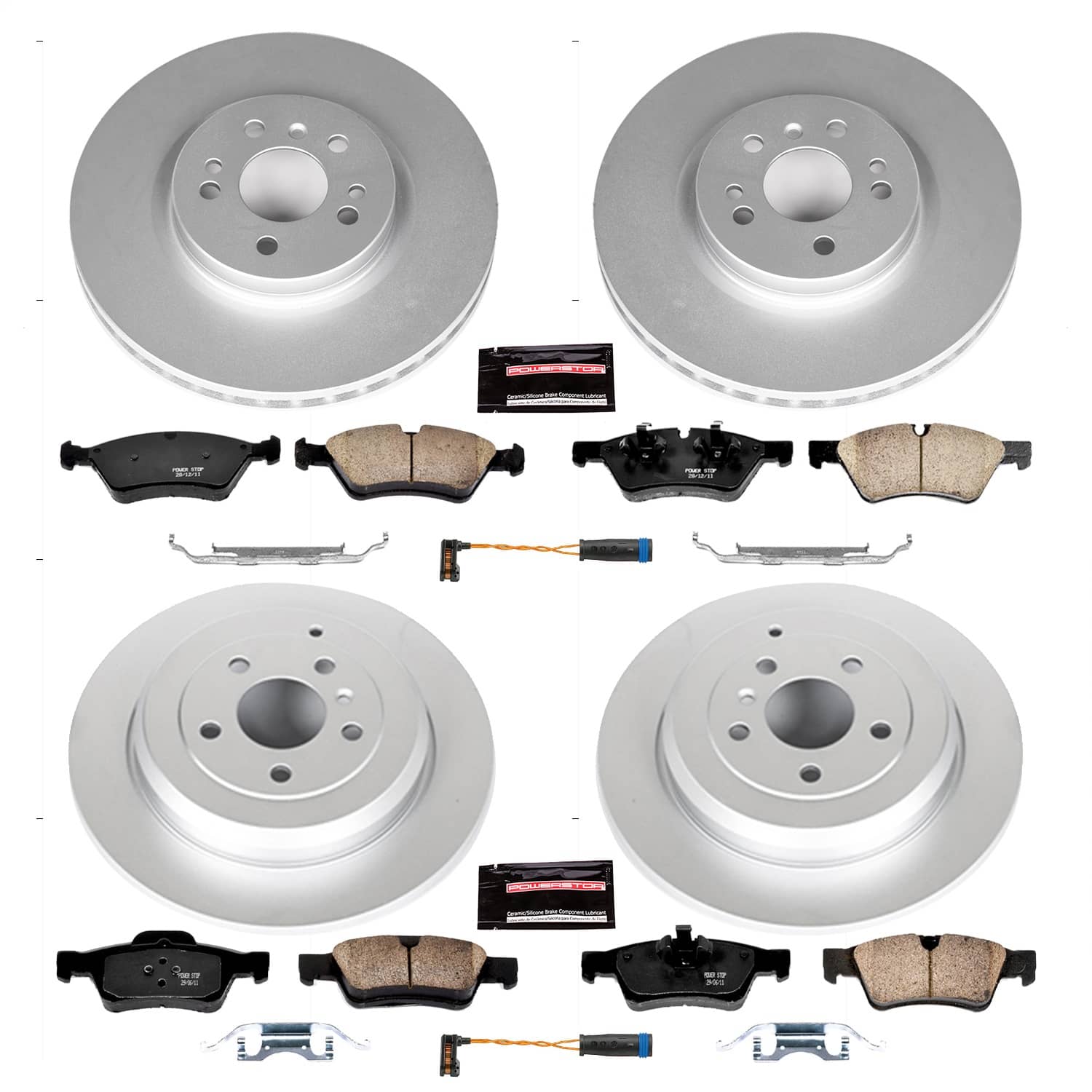 Power Stop - CRK6710 - Front and Rear - Disc Brake Pad and Rotor Kit