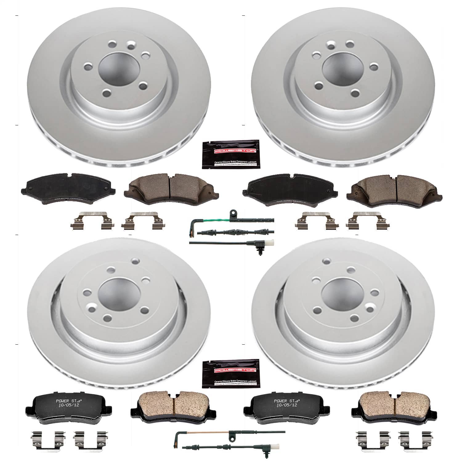 Power Stop - CRK6720 - Front and Rear - Disc Brake Pad and Rotor Kit