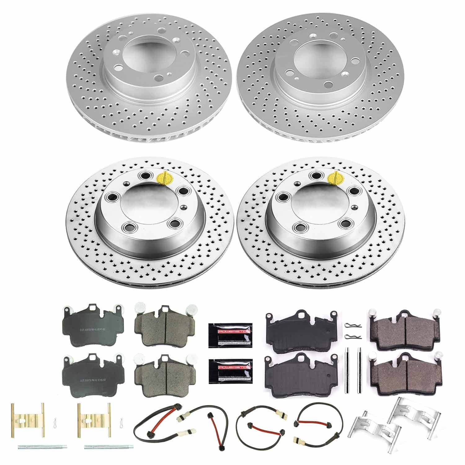 Power Stop - CRK6733 - Front and Rear - Disc Brake Pad and Rotor Kit
