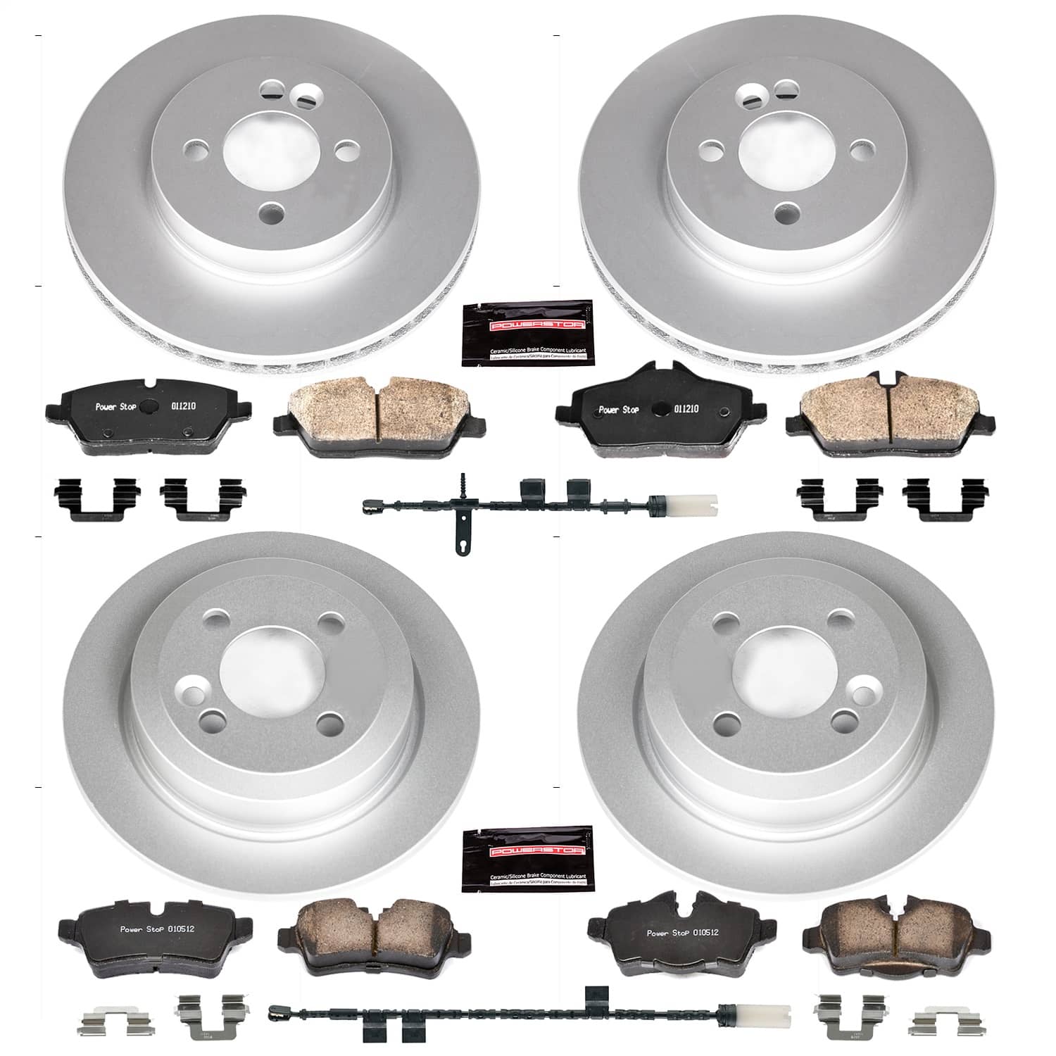 Power Stop - CRK6740 - Front and Rear - Disc Brake Pad and Rotor Kit