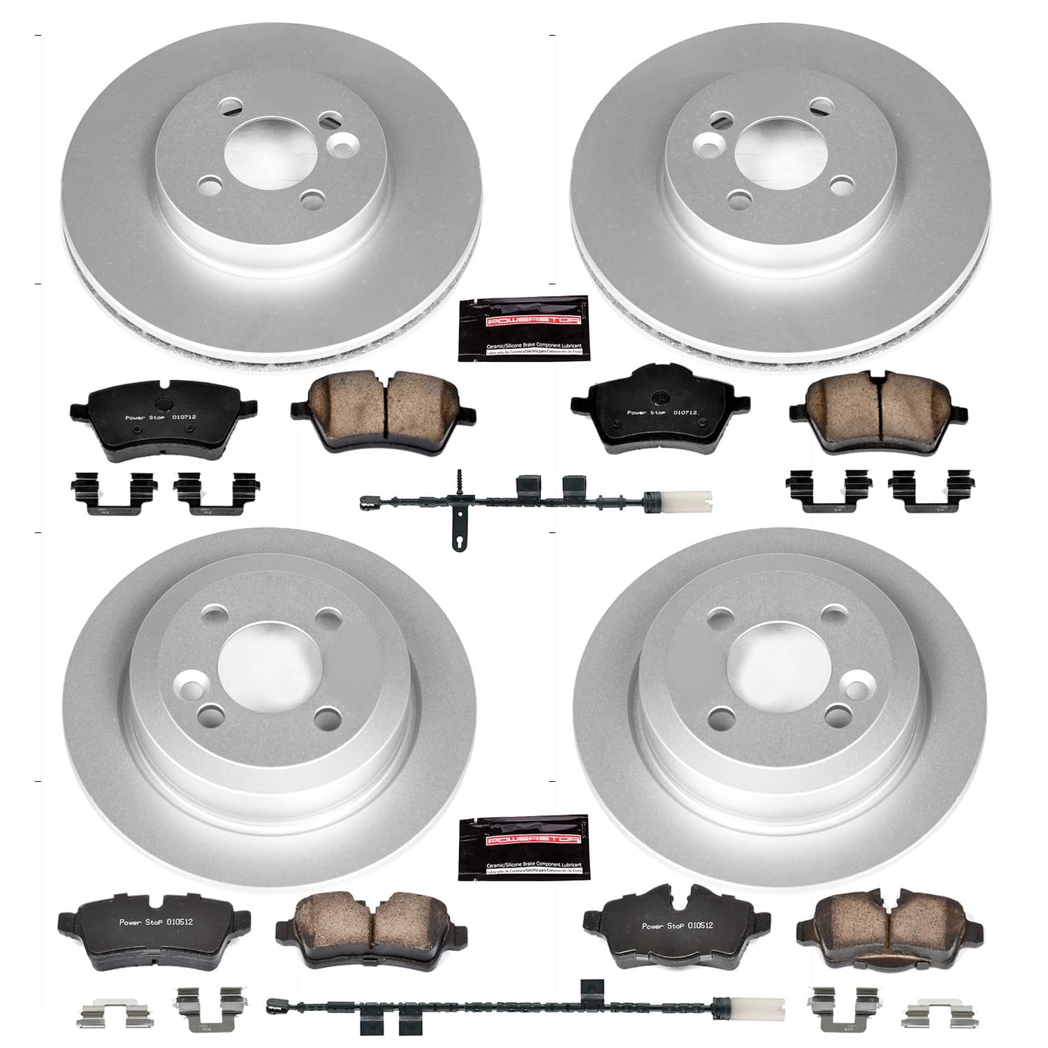 Power Stop - CRK6742 - Front and Rear - Disc Brake Pad and Rotor Kit