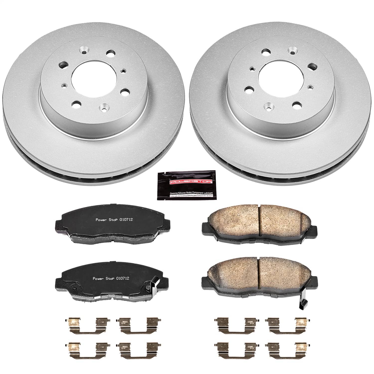 Power Stop - CRK690 - Front - Disc Brake Pad and Rotor Kit