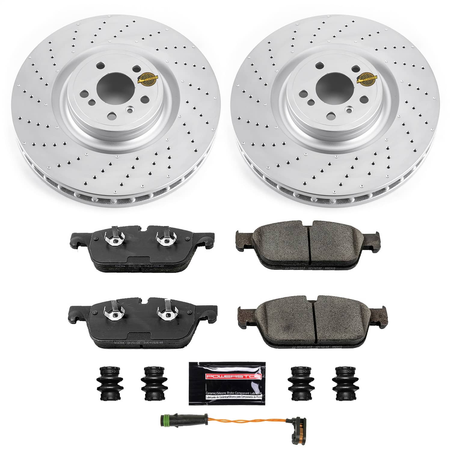 Power Stop - CRK6901 - Front - Disc Brake Pad and Rotor Kit