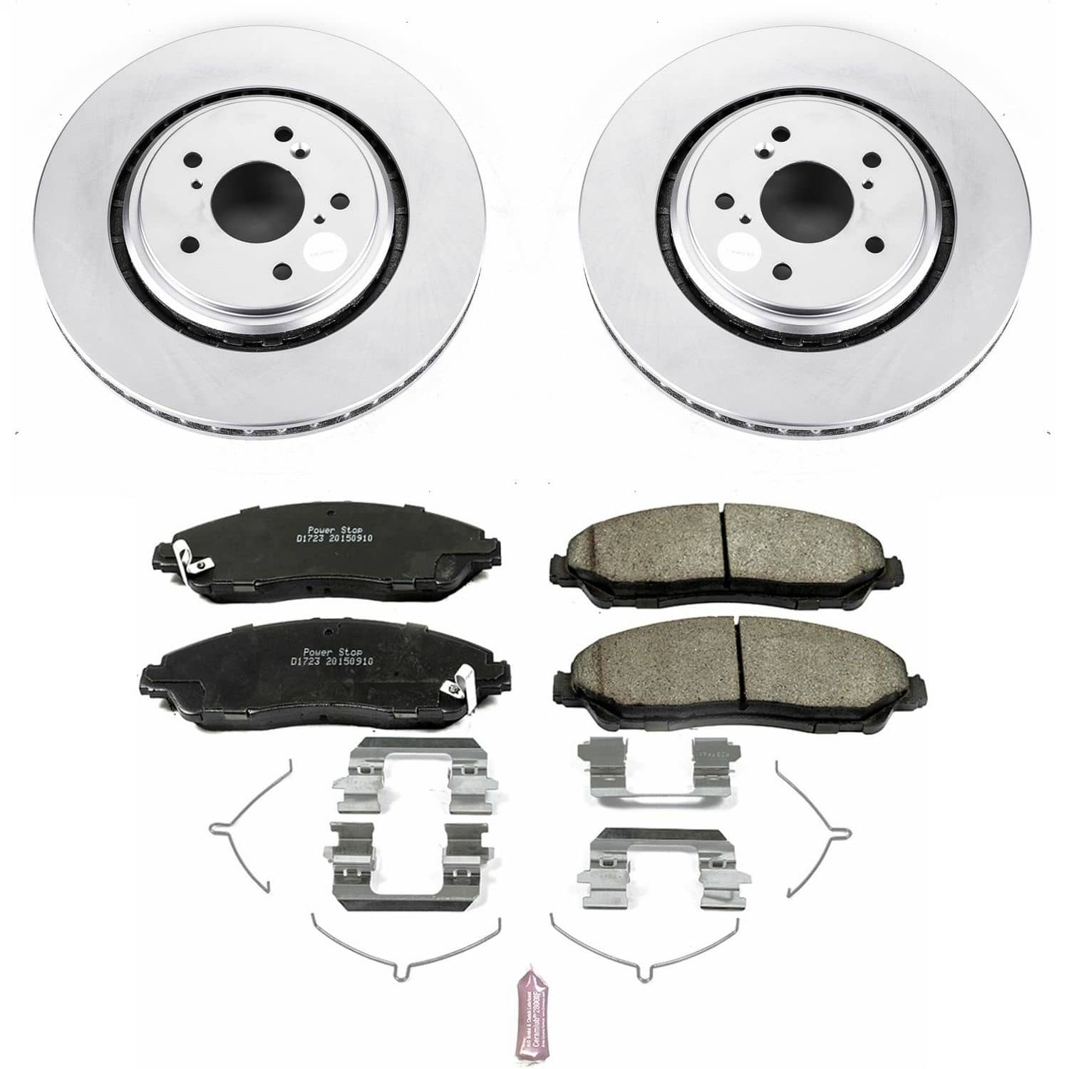 Power Stop - CRK6957 - Front - Disc Brake Pad and Rotor Kit
