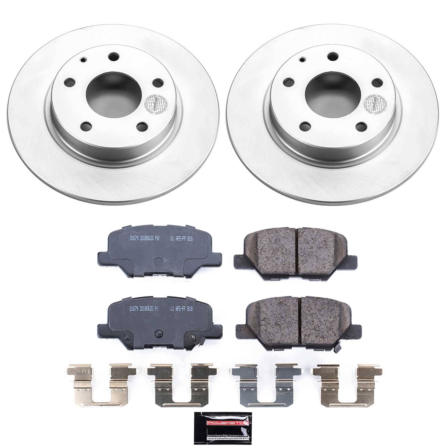 Power Stop - CRK6962 - Rear - Disc Brake Pad and Rotor Kit