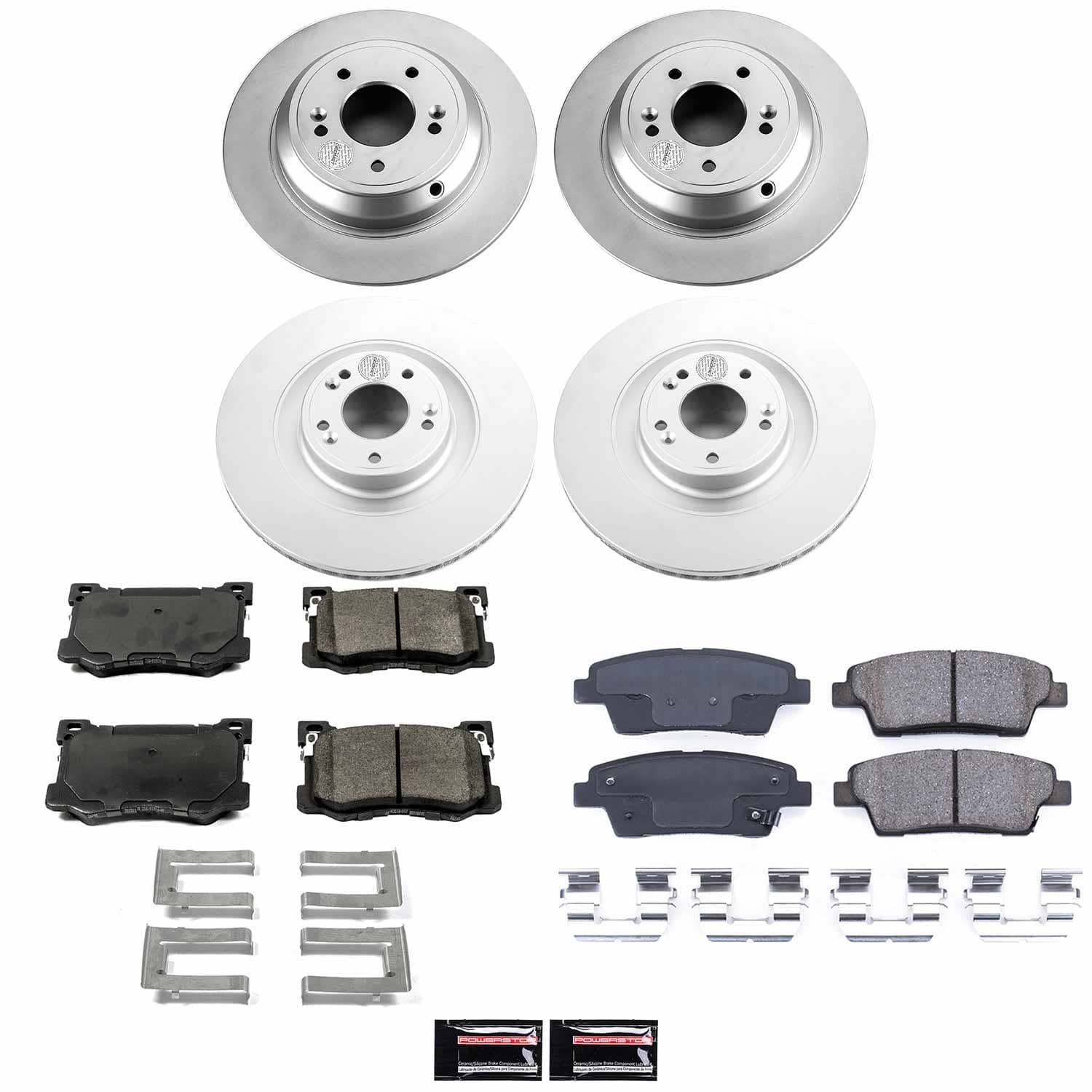 Power Stop - CRK7029 - Front and Rear - Disc Brake Pad and Rotor Kit