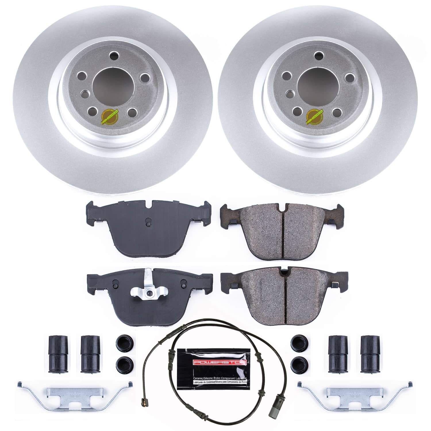 Power Stop - CRK7087 - Rear - Disc Brake Pad and Rotor Kit