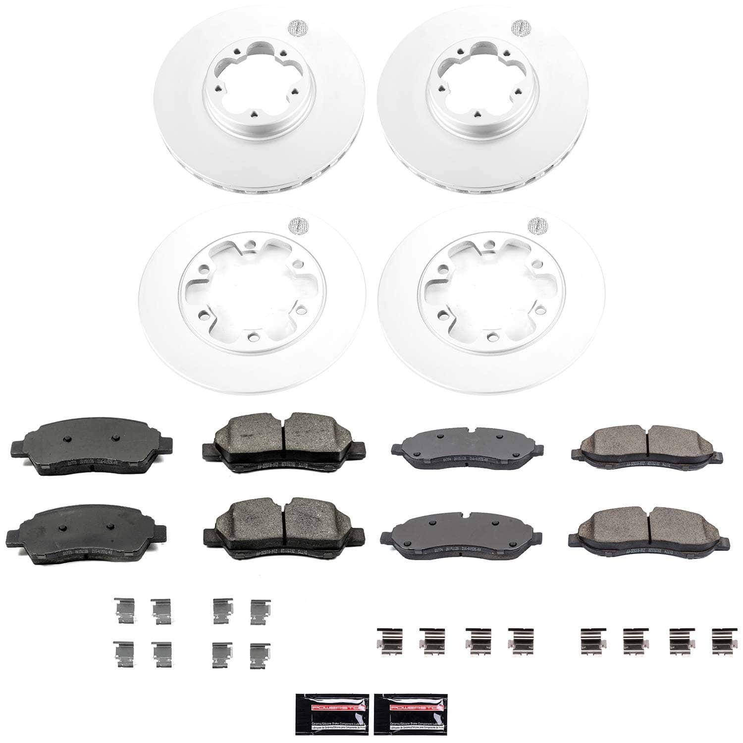 Power Stop - CRK7234 - Front and Rear - Disc Brake Pad and Rotor Kit