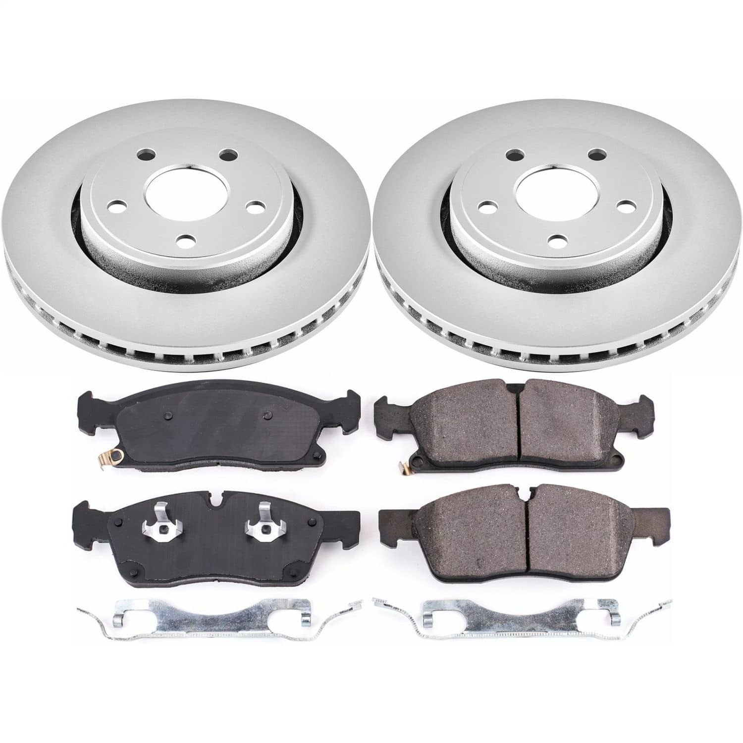 Power Stop - CRK7412 - Front - Disc Brake Pad and Rotor Kit