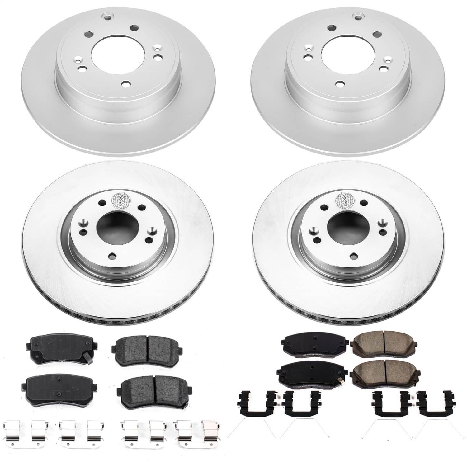 Power Stop - CRK7510 - Front and Rear - Disc Brake Pad and Rotor Kit