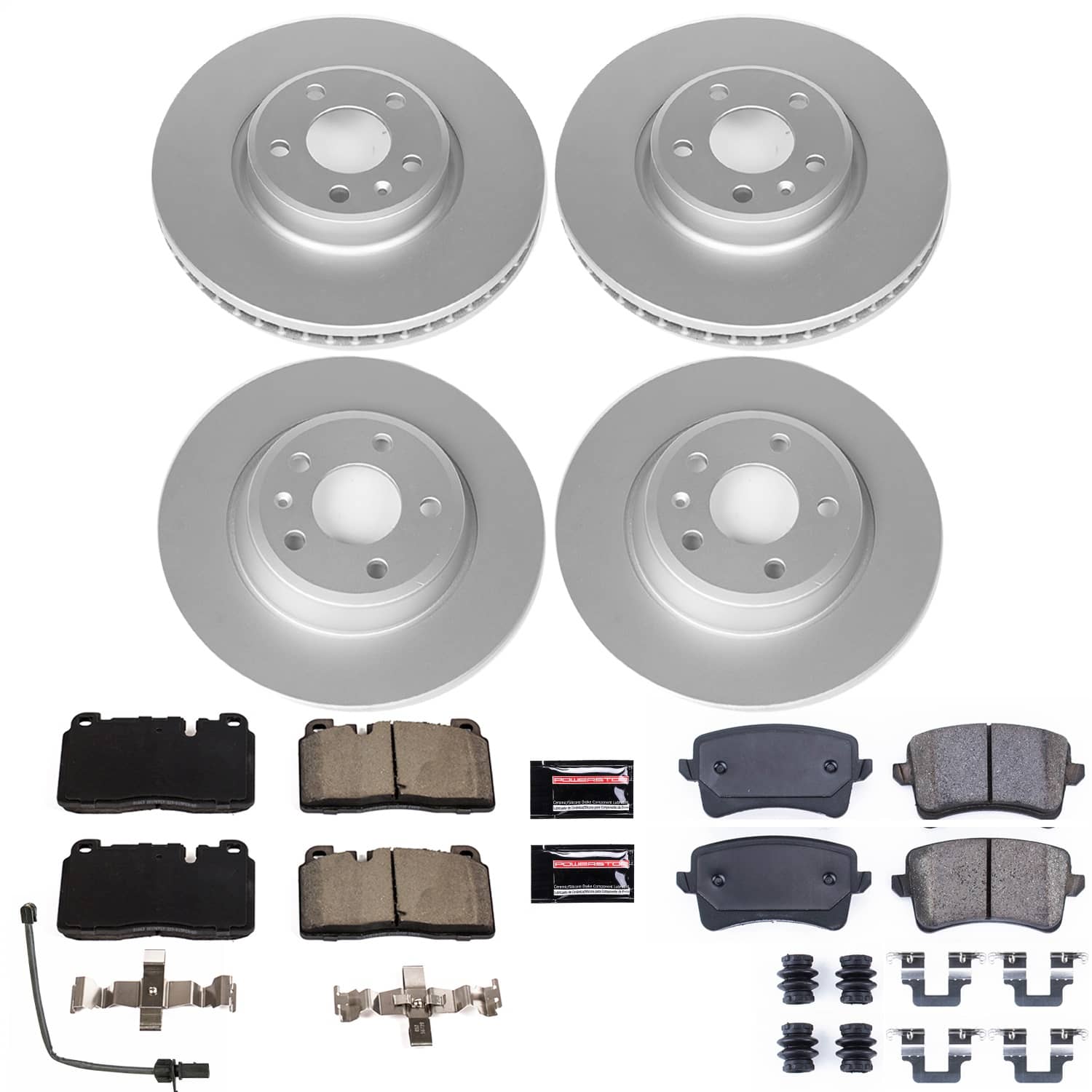 Power Stop - CRK7538 - Front and Rear - Disc Brake Pad and Rotor Kit