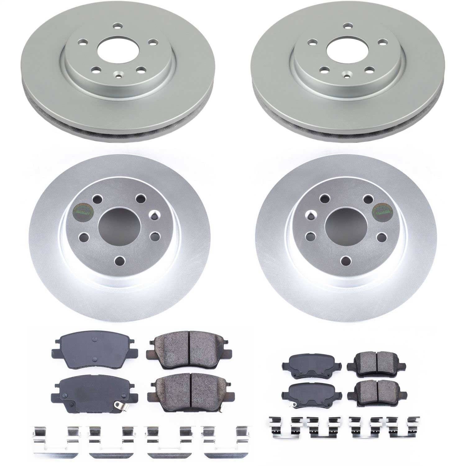 Power Stop - CRK7561 - Front and Rear - Disc Brake Pad and Rotor Kit