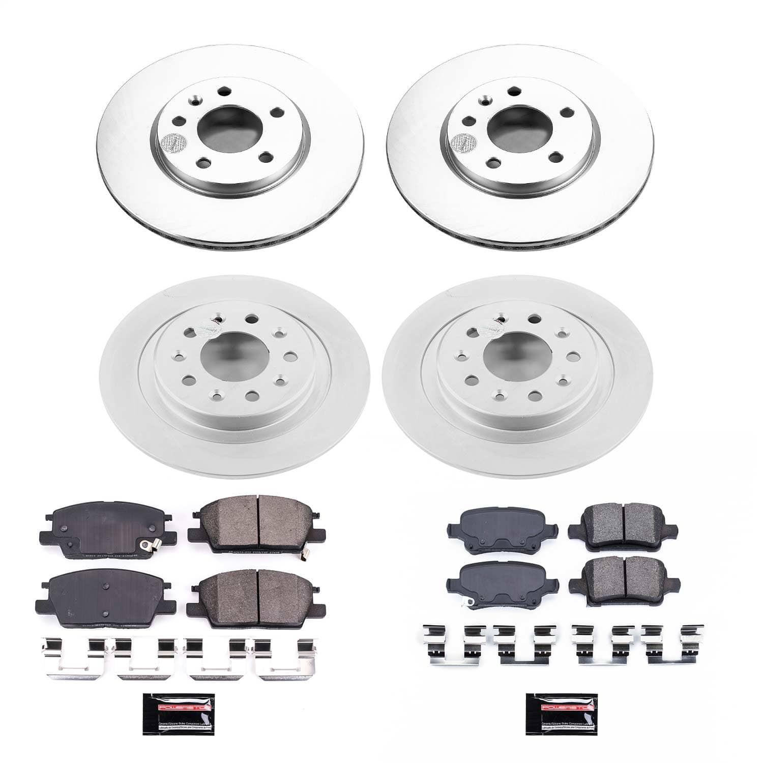 Power Stop - CRK7566 - Front and Rear - Disc Brake Pad and Rotor Kit