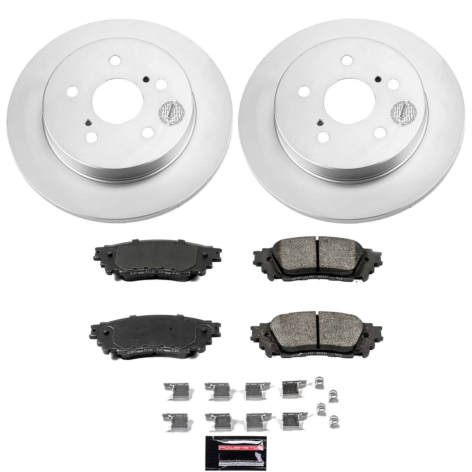 Power Stop - CRK7739 - Rear - Disc Brake Pad and Rotor Kit