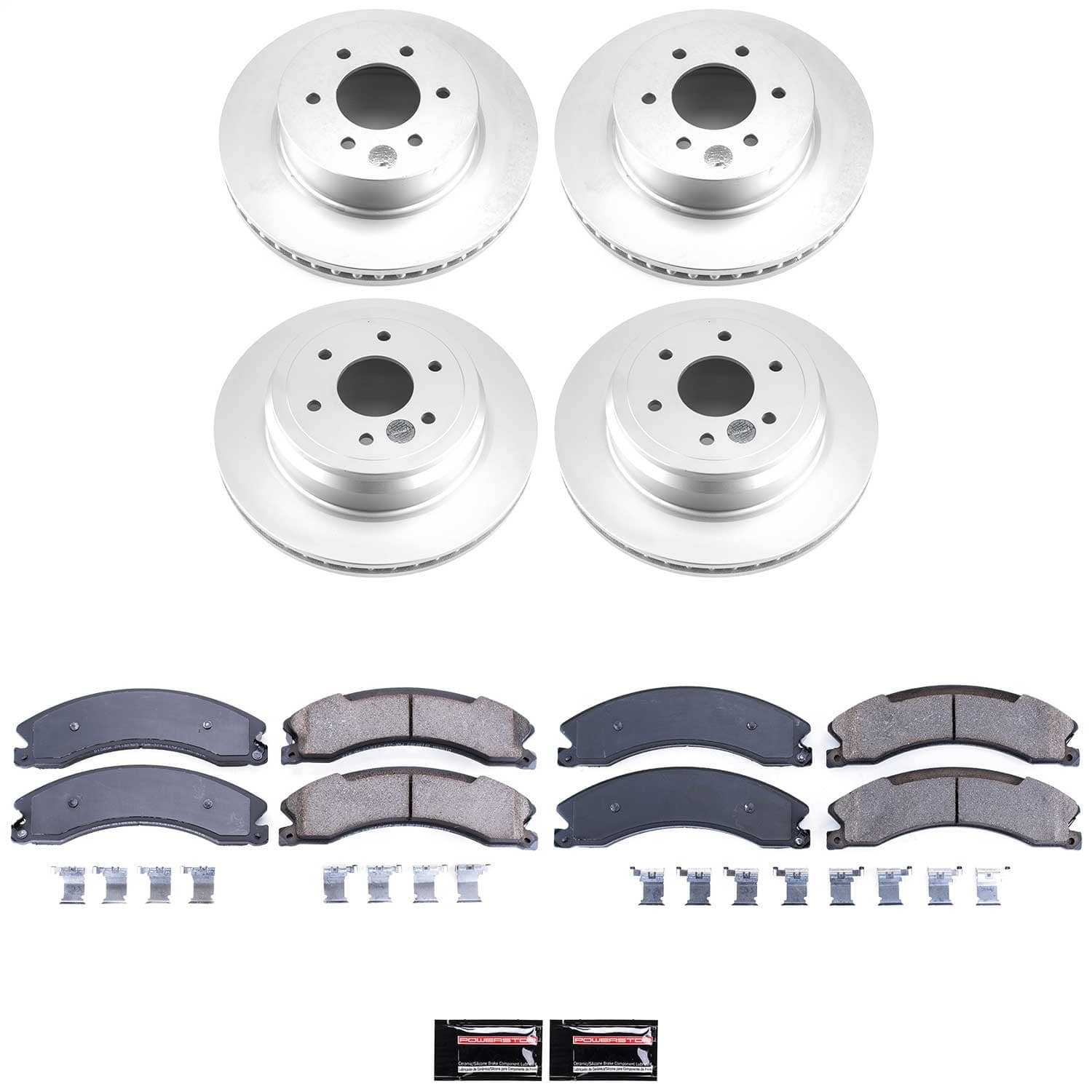 Power Stop - CRK7876 - Front and Rear - Disc Brake Pad and Rotor Kit