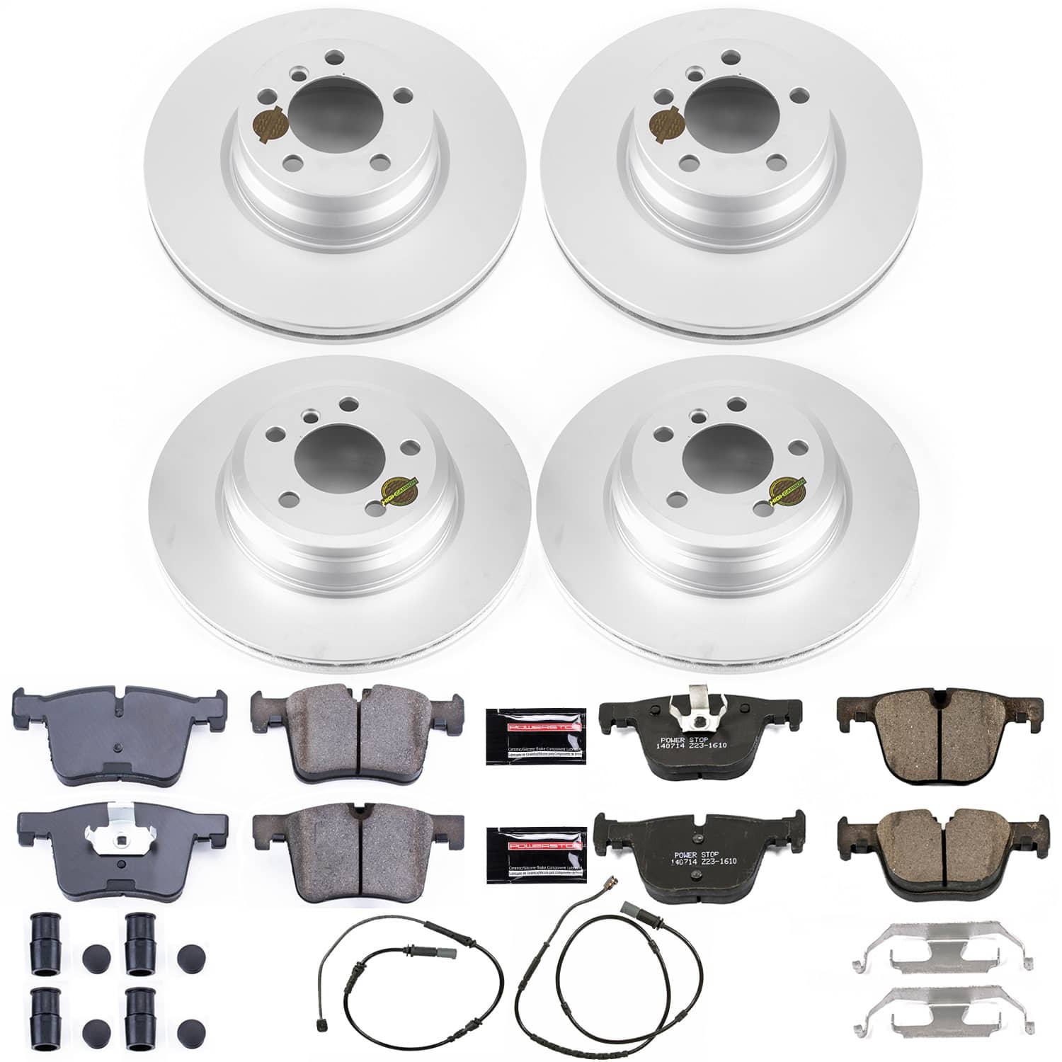Power Stop - CRK7936 - Front and Rear - Disc Brake Pad and Rotor Kit