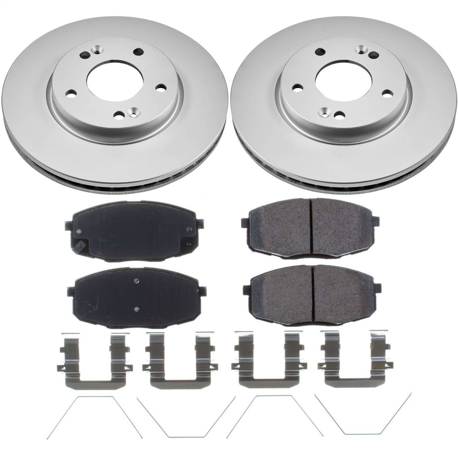 Power Stop - CRK8007 - Front - Disc Brake Pad and Rotor Kit