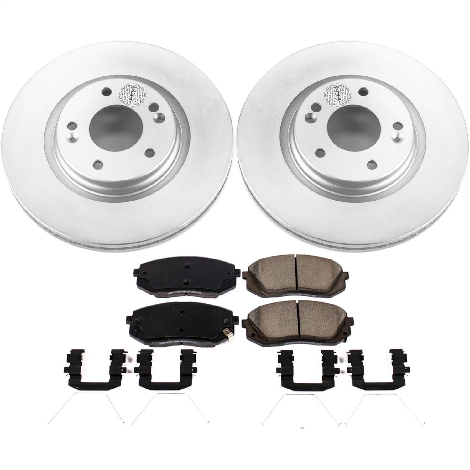 Power Stop - CRK8011 - Front - Disc Brake Pad and Rotor Kit