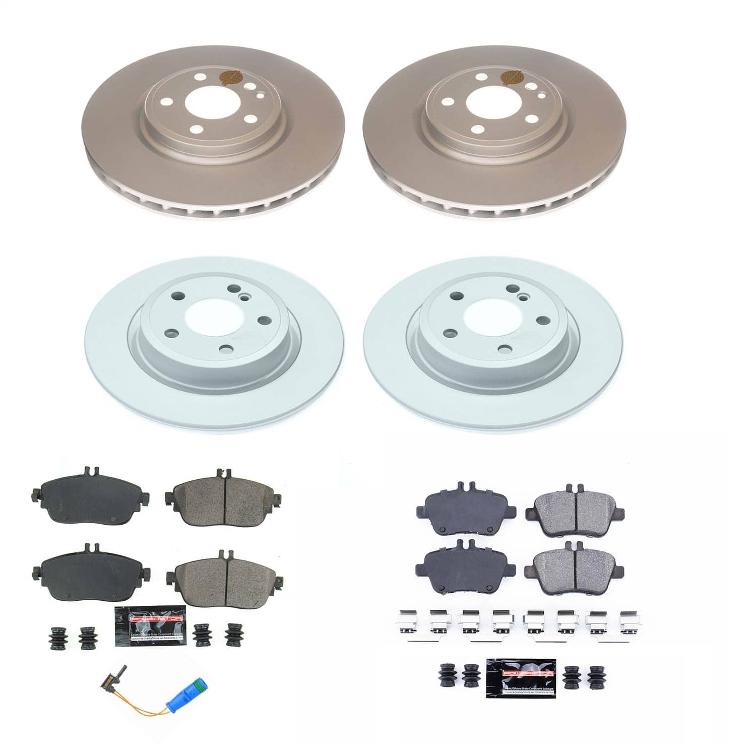 Power Stop - CRK8046 - Front and Rear - Disc Brake Pad and Rotor Kit
