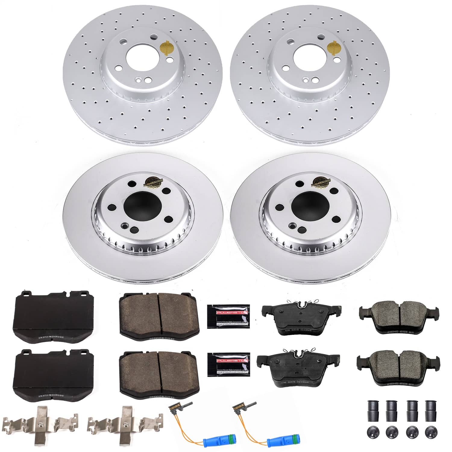Power Stop - CRK8050 - Front and Rear - Disc Brake Pad and Rotor Kit