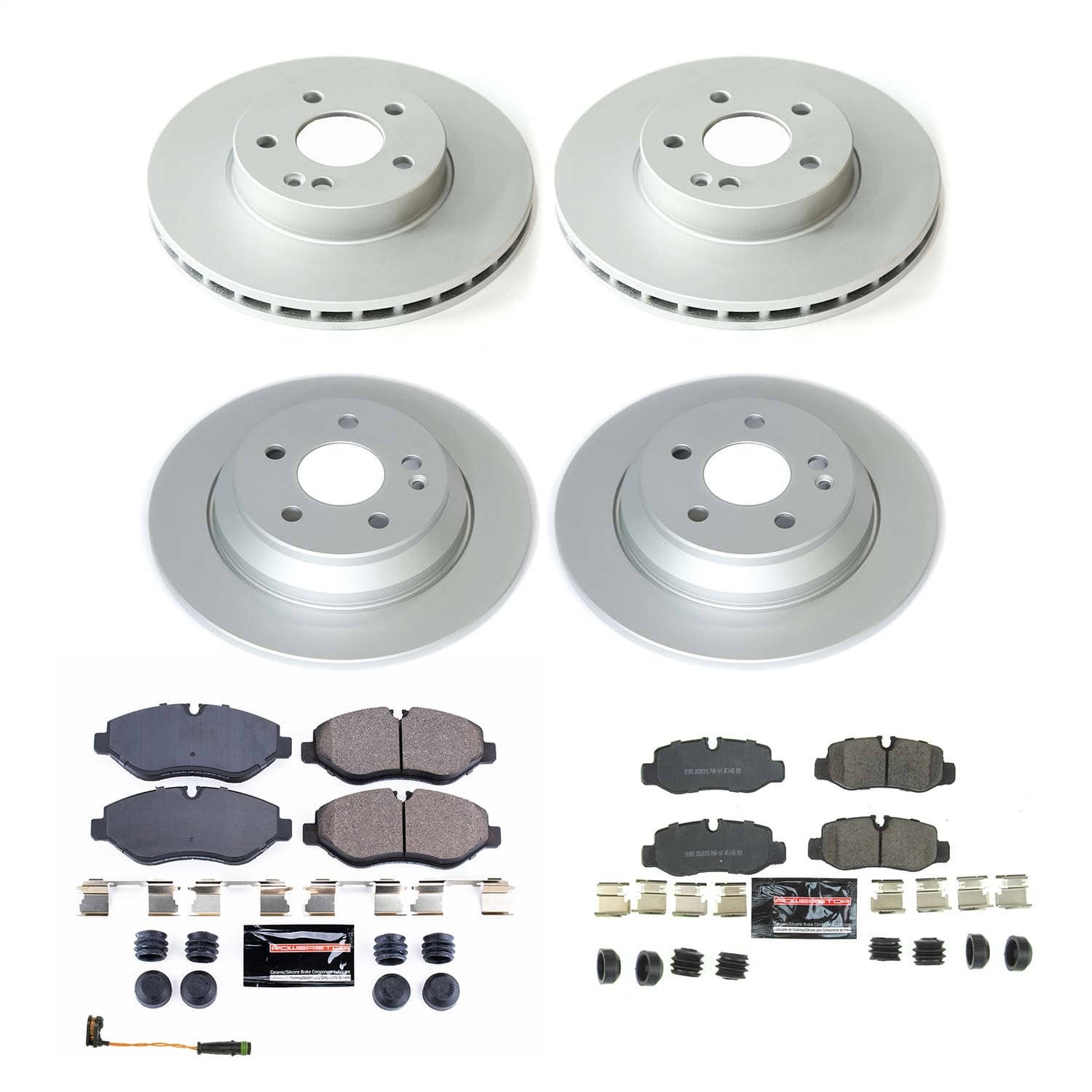 Power Stop - CRK8218 - Front and Rear - Disc Brake Pad and Rotor Kit