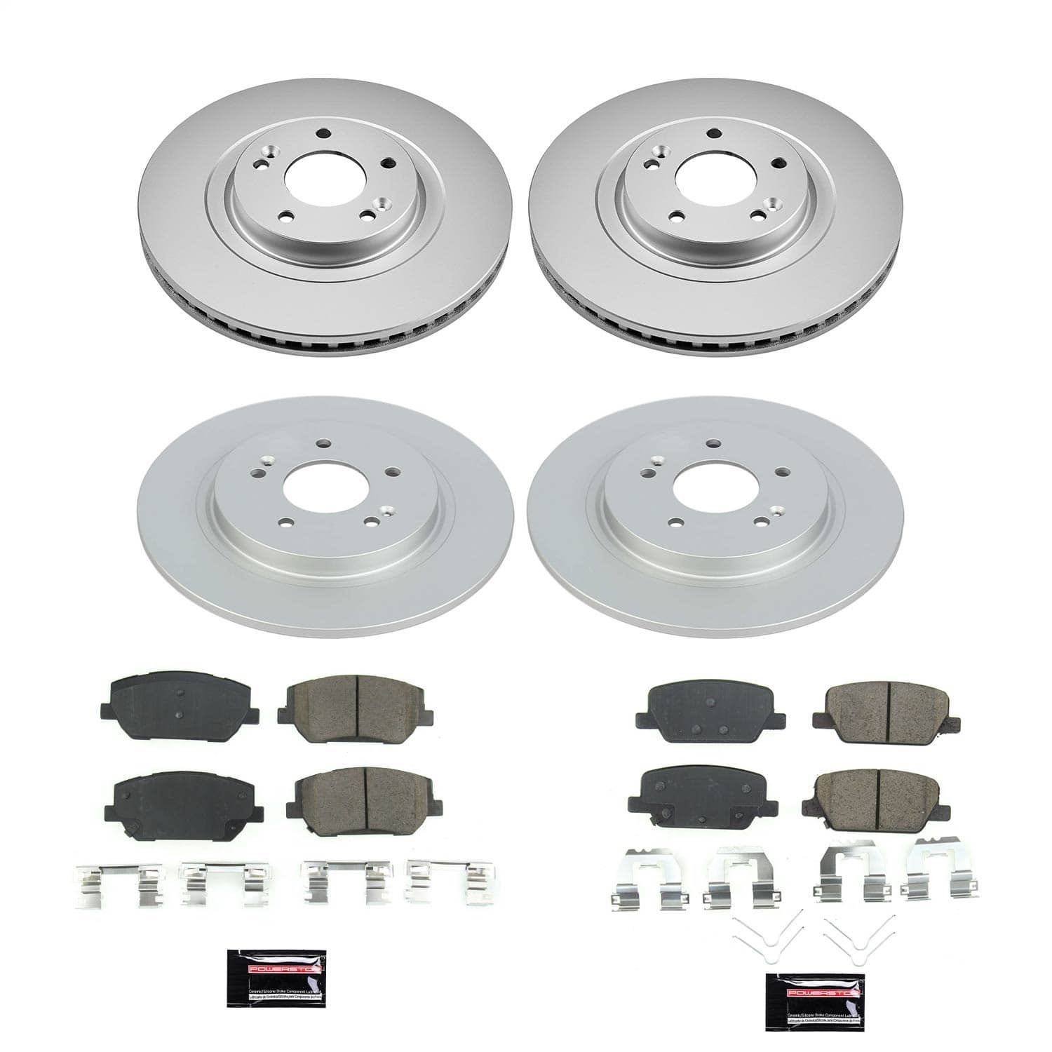 Power Stop - CRK8308 - Front and Rear - Disc Brake Pad and Rotor Kit