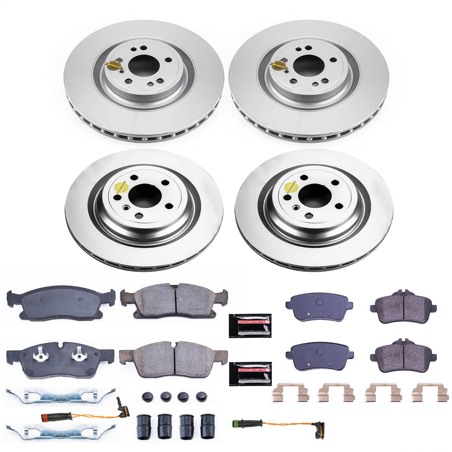 Power Stop - CRK8435 - Front and Rear - Disc Brake Pad and Rotor Kit