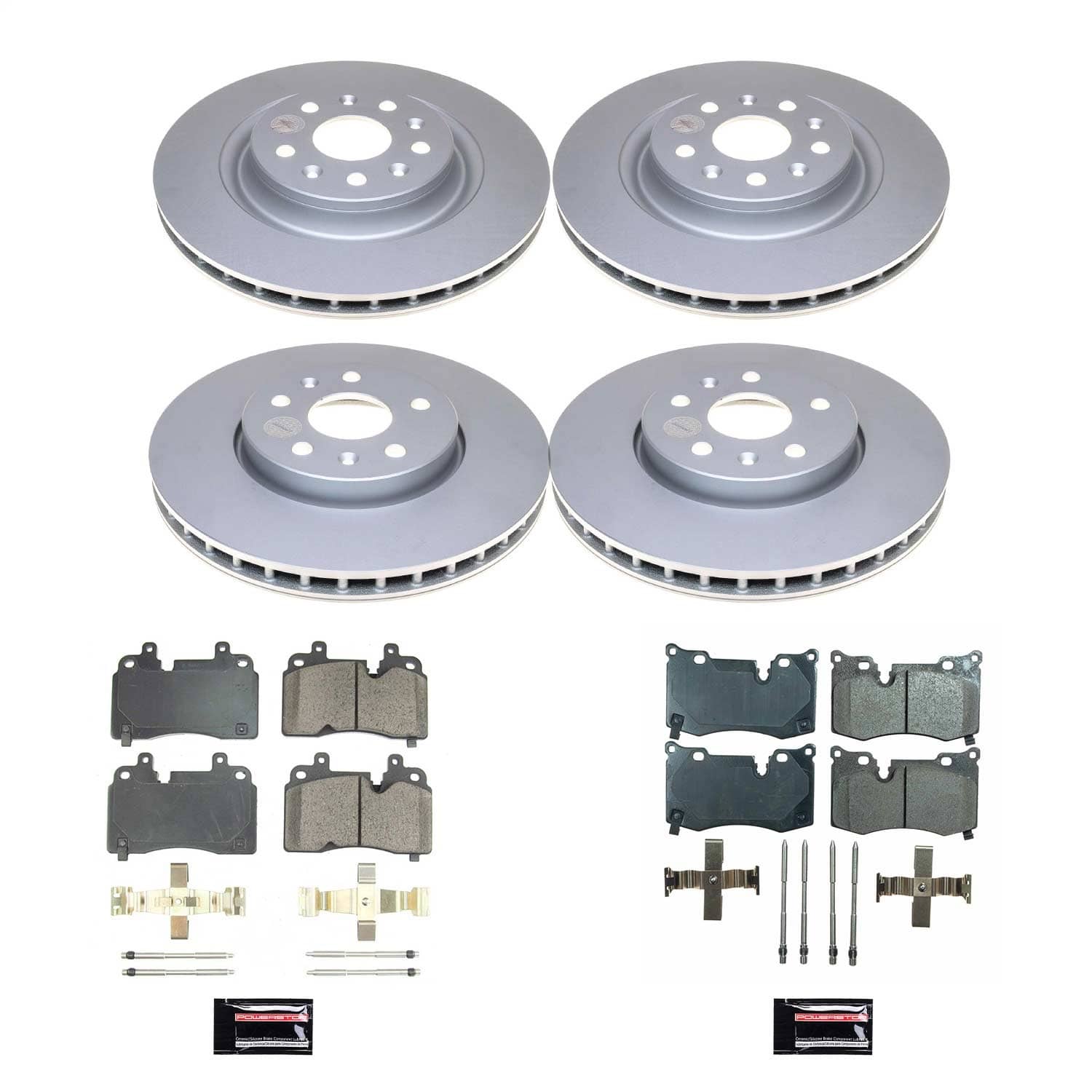 Power Stop - CRK8527 - Front and Rear - Disc Brake Pad and Rotor Kit