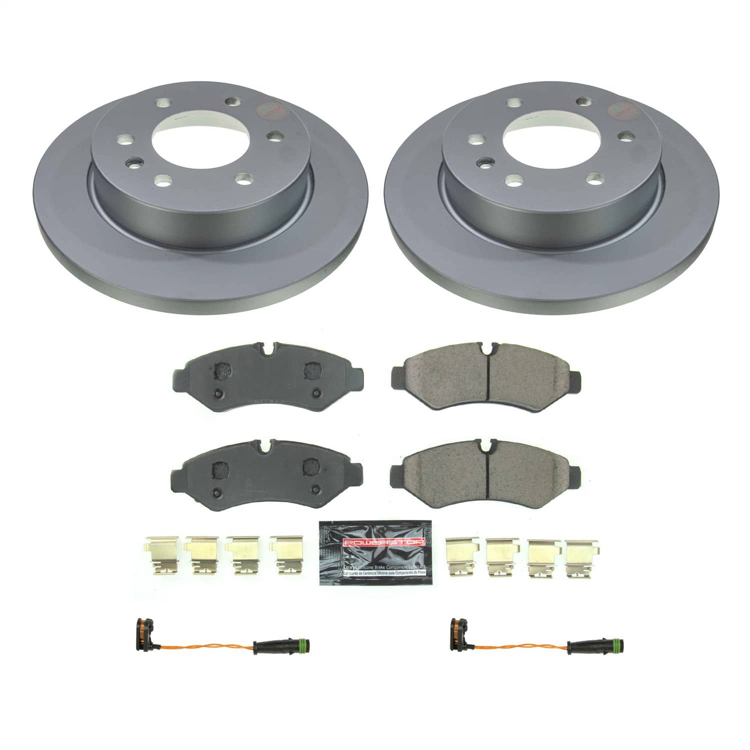 Power Stop - CRK8655 - Rear - Disc Brake Pad and Rotor Kit