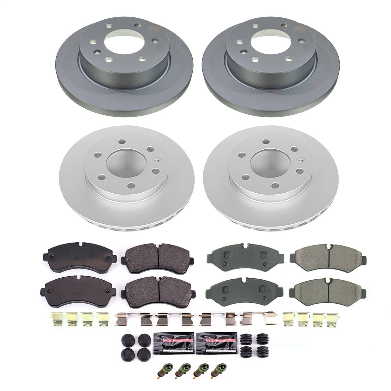 Power Stop - CRK8660 - Front and Rear - Disc Brake Pad and Rotor Kit