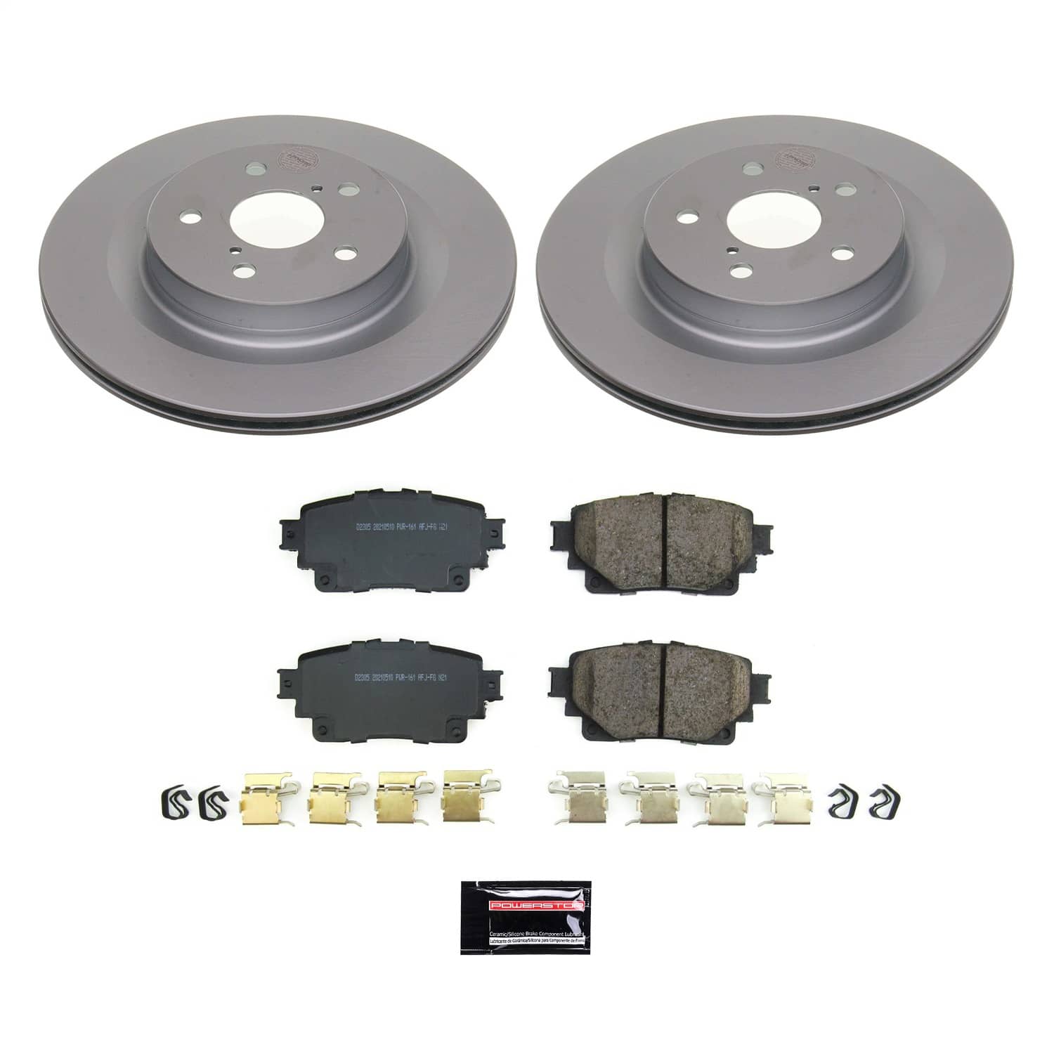 Power Stop - CRK8716 - Rear - Disc Brake Pad and Rotor Kit
