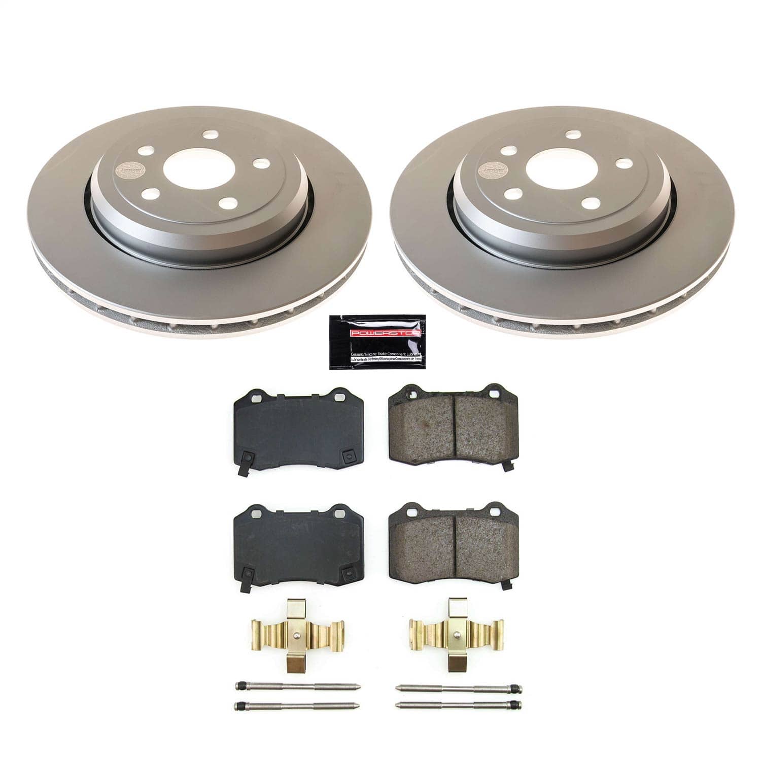 Power Stop - CRK8758 - Rear - Disc Brake Pad and Rotor Kit