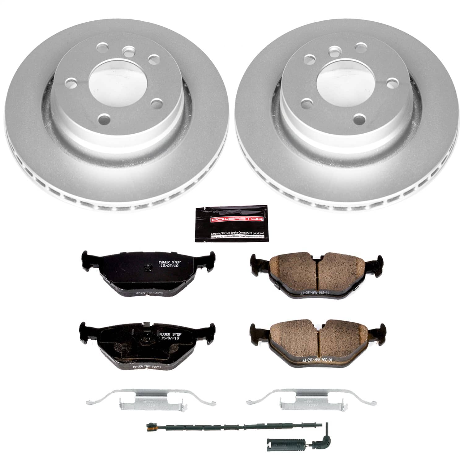 Power Stop - CRK877 - Rear - Disc Brake Pad and Rotor Kit