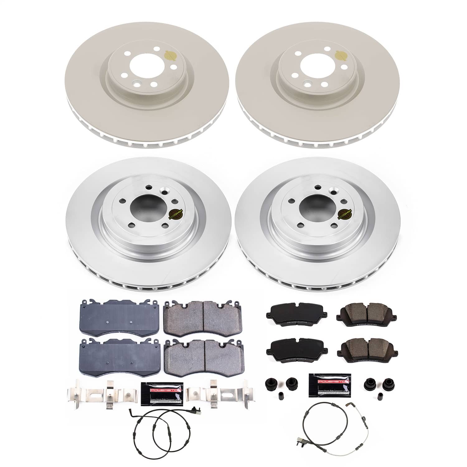 Power Stop - CRK8905 - Front and Rear - Disc Brake Pad and Rotor Kit