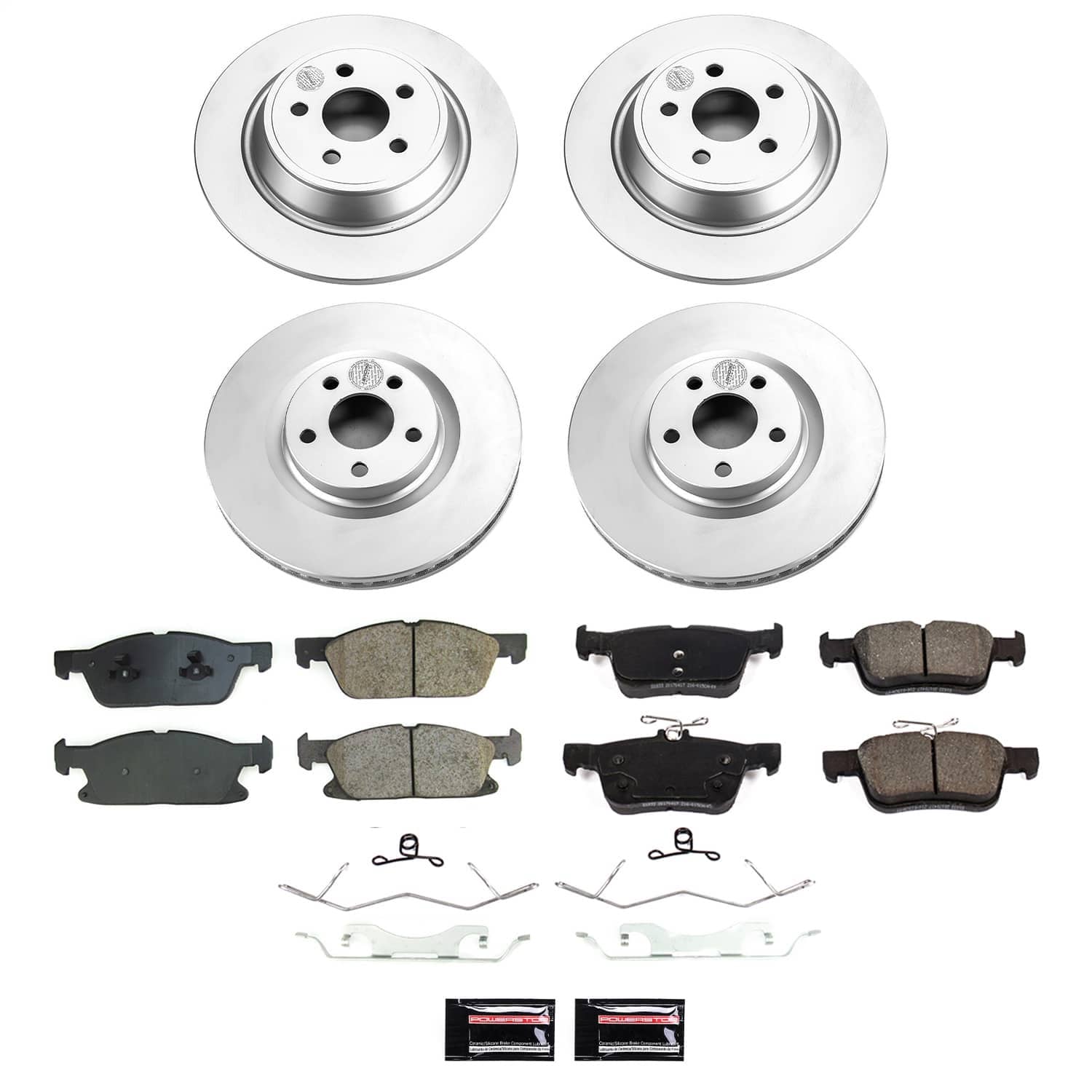 Power Stop - CRK8976 - Front and Rear - Disc Brake Pad and Rotor Kit