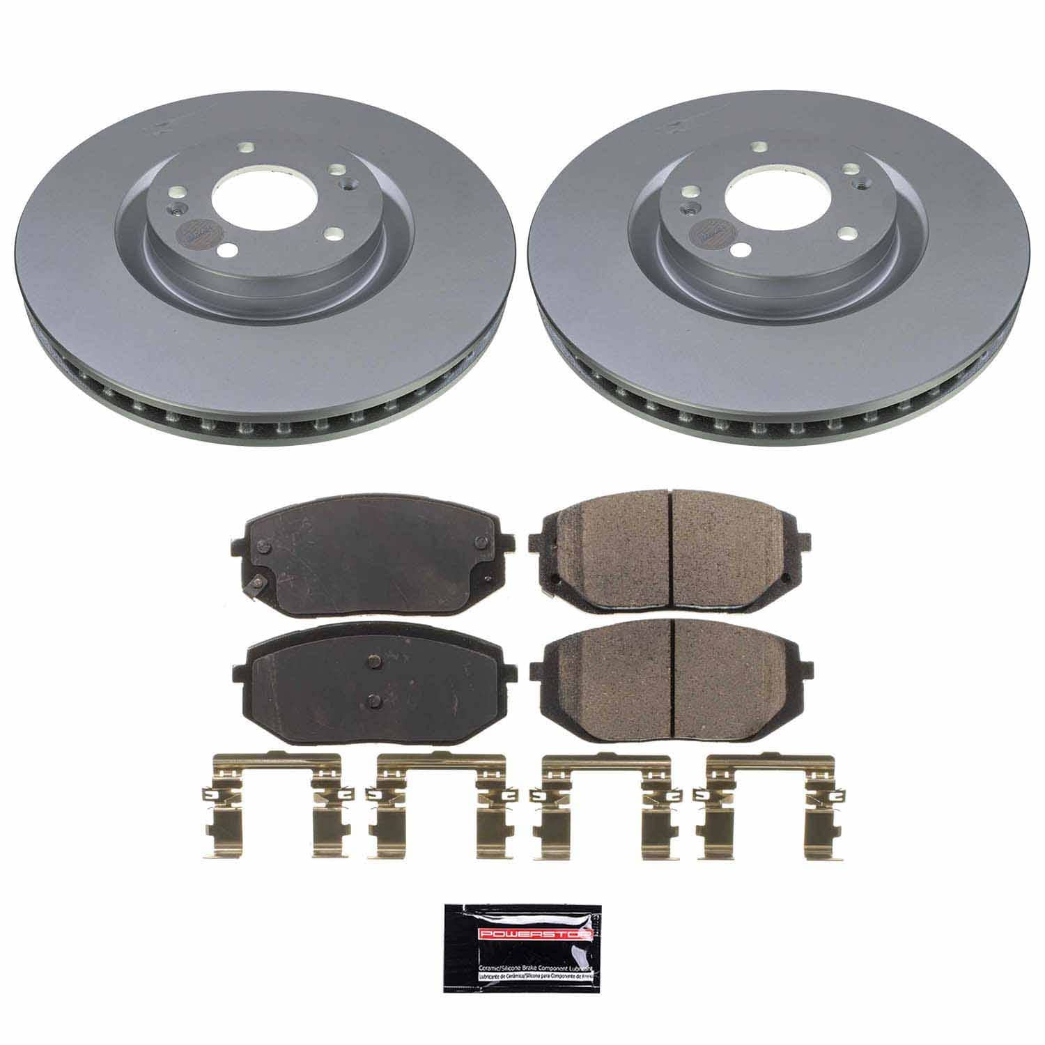 Power Stop - CRK9008 - Front - Disc Brake Pad and Rotor Kit