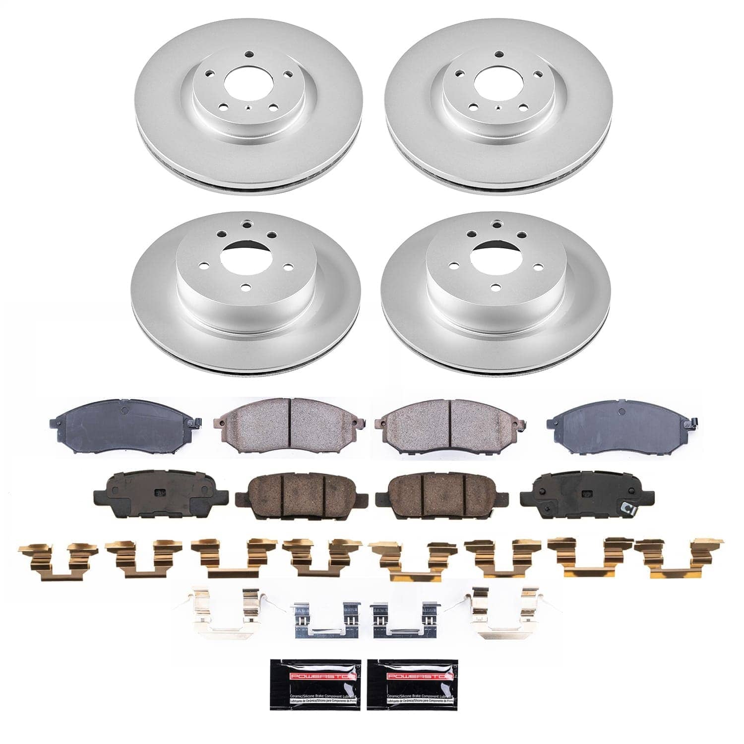 Power Stop - CRK9075 - Front - Disc Brake Pad and Rotor Kit