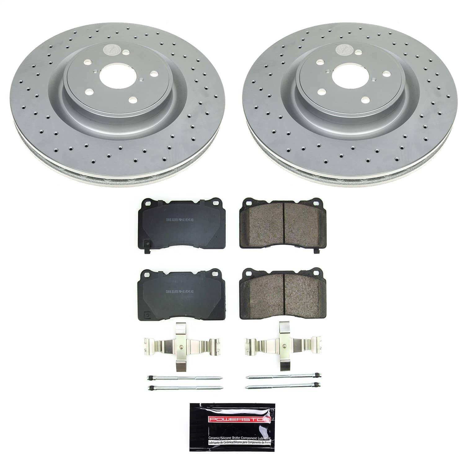 Power Stop - CRK9080 - Front - Disc Brake Pad and Rotor Kit