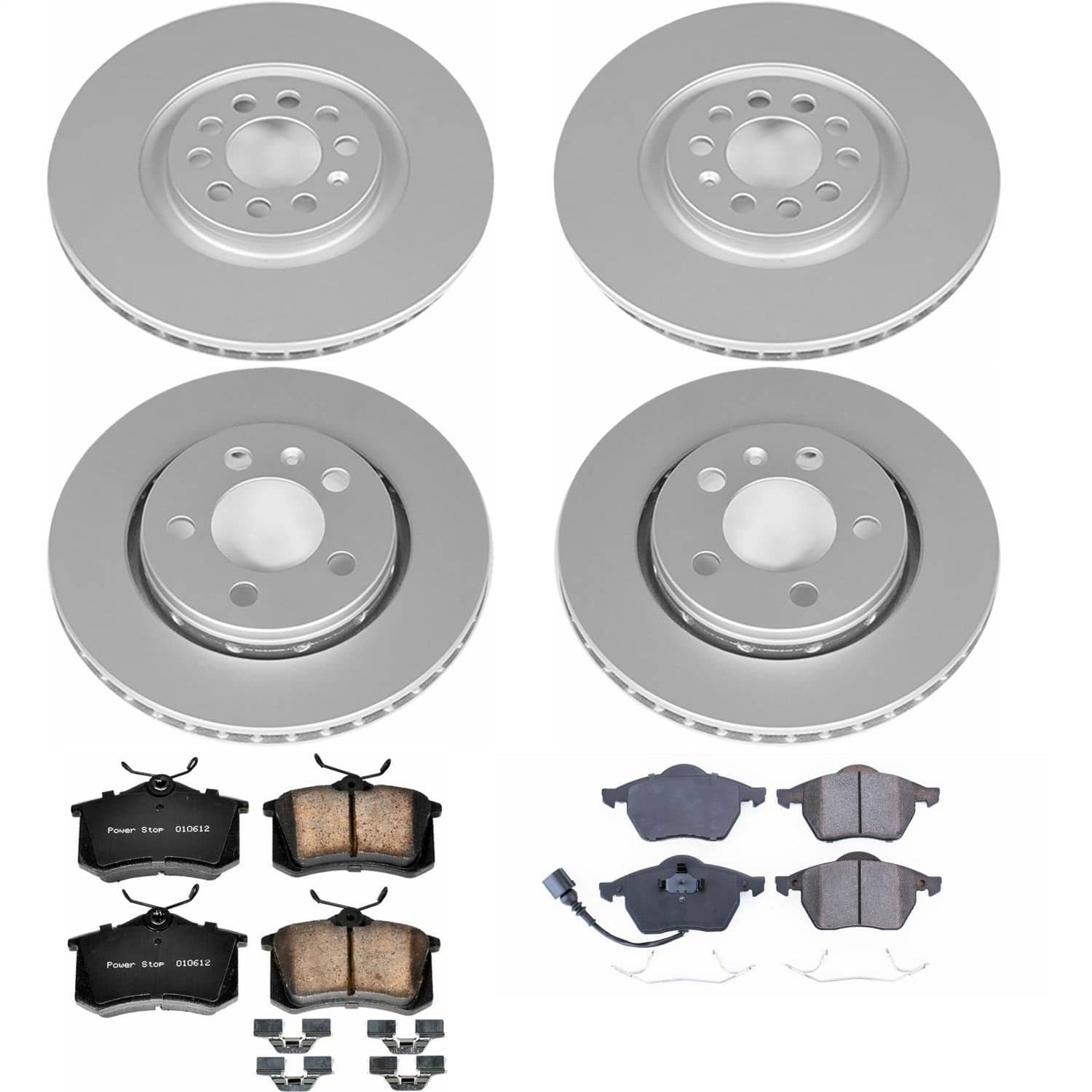 Power Stop - CRK916 - Front and Rear - Disc Brake Pad and Rotor Kit