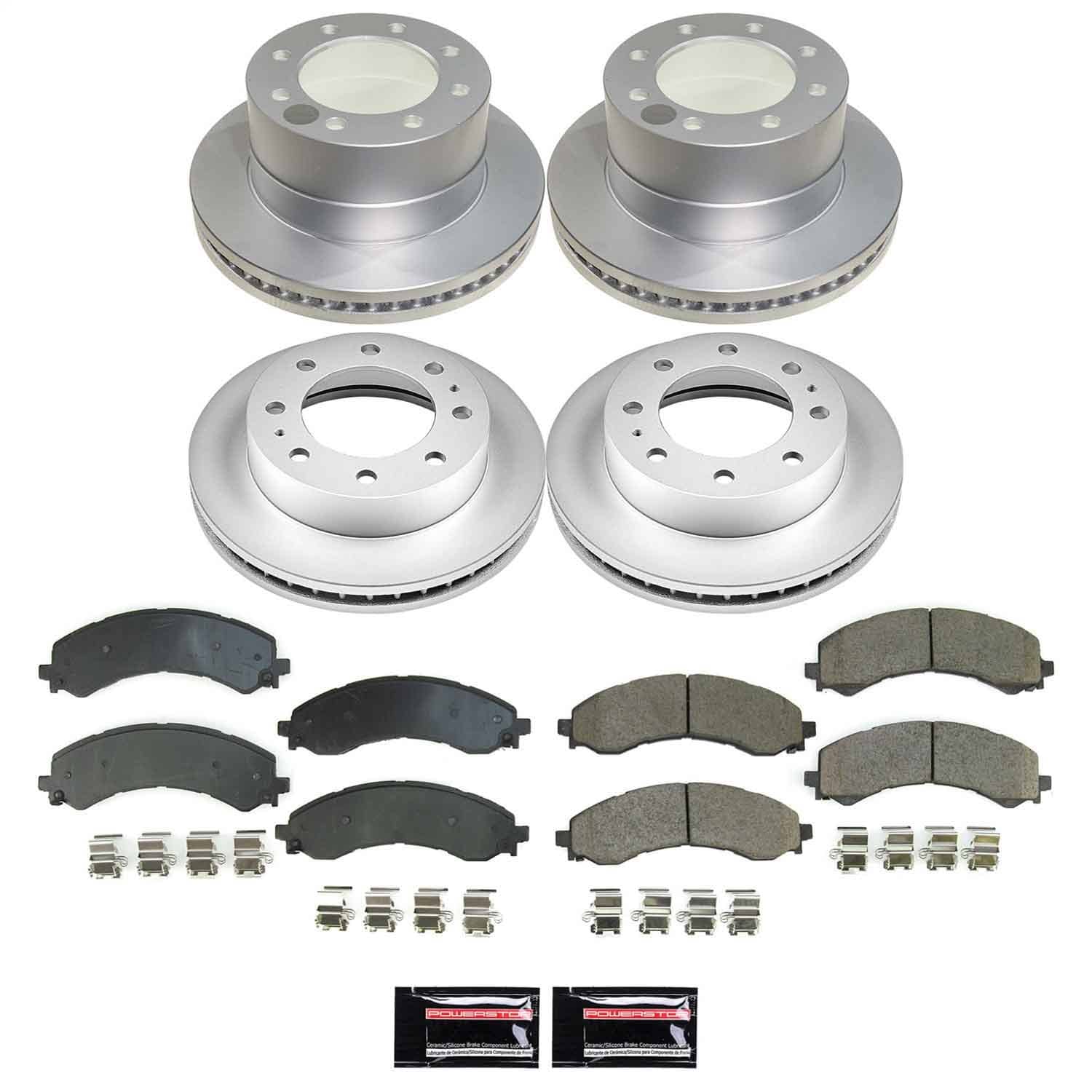Power Stop - CRK9190 - Front and Rear - Disc Brake Pad and Rotor Kit