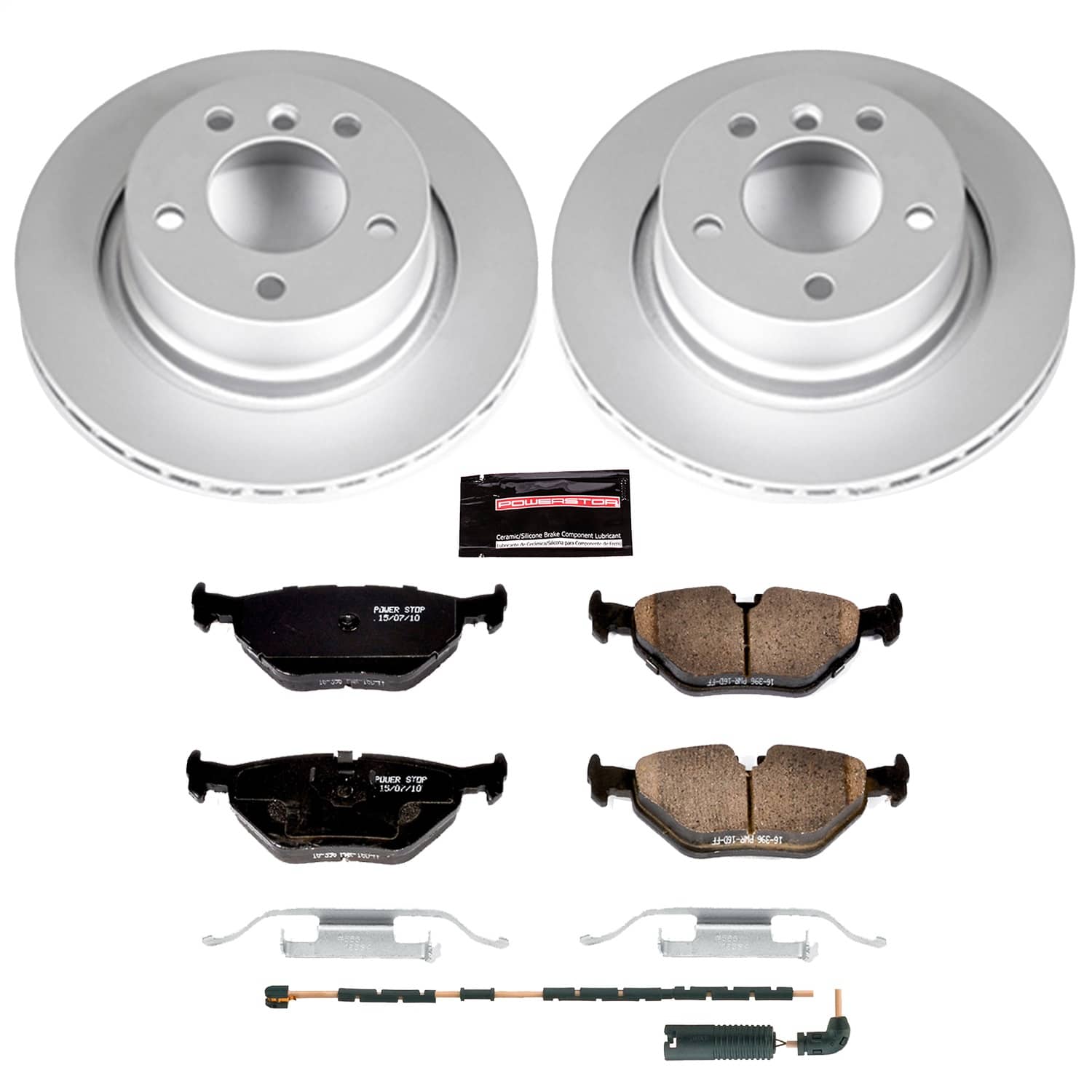 Power Stop - CRK962 - Rear - Disc Brake Pad and Rotor Kit