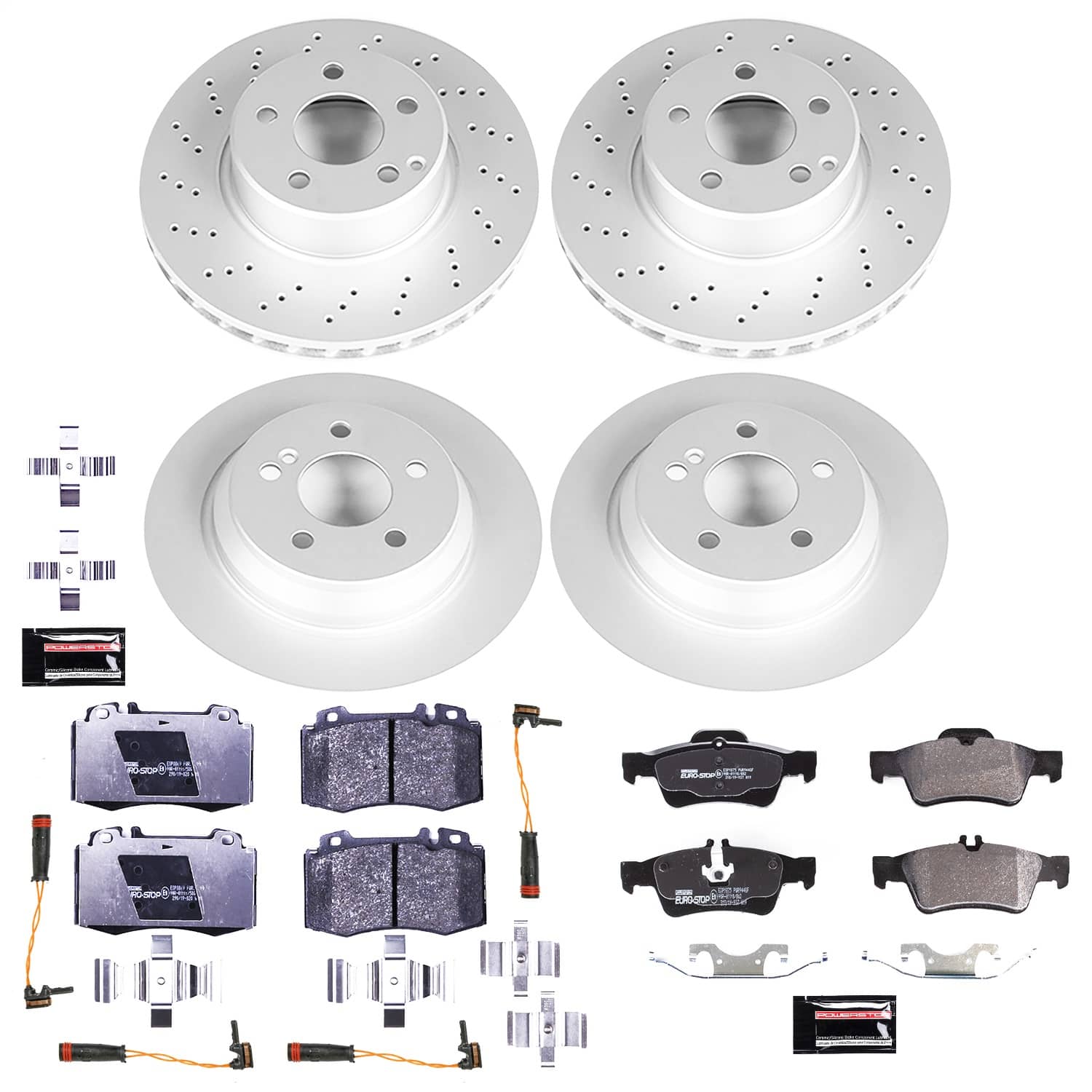 Power Stop - ESK2817 - Front and Rear - Disc Brake Pad and Rotor Kit