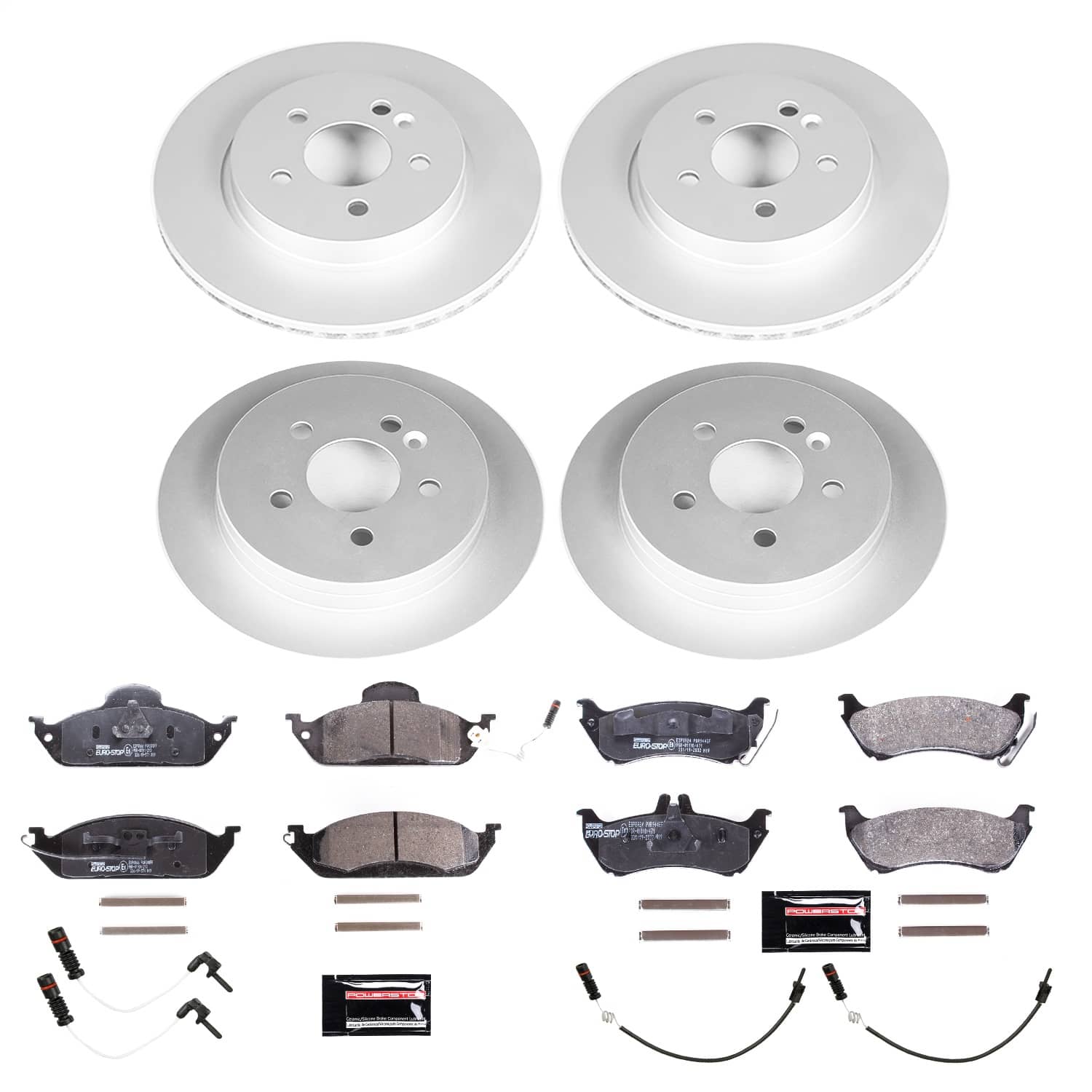 Power Stop - ESK2833 - Front and Rear - Disc Brake Pad and Rotor Kit