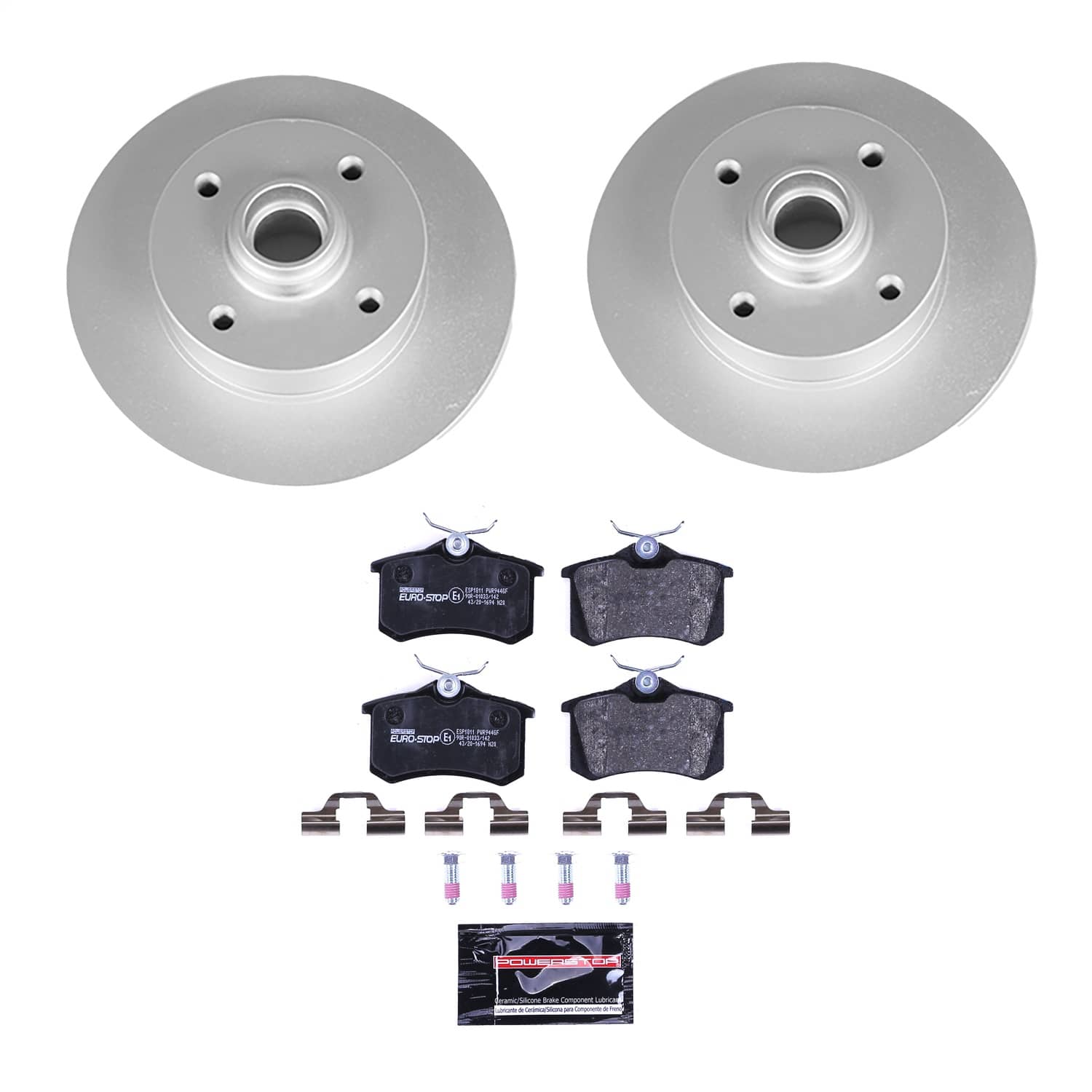 Power Stop - ESK370 - Rear - Disc Brake Pad and Rotor Kit