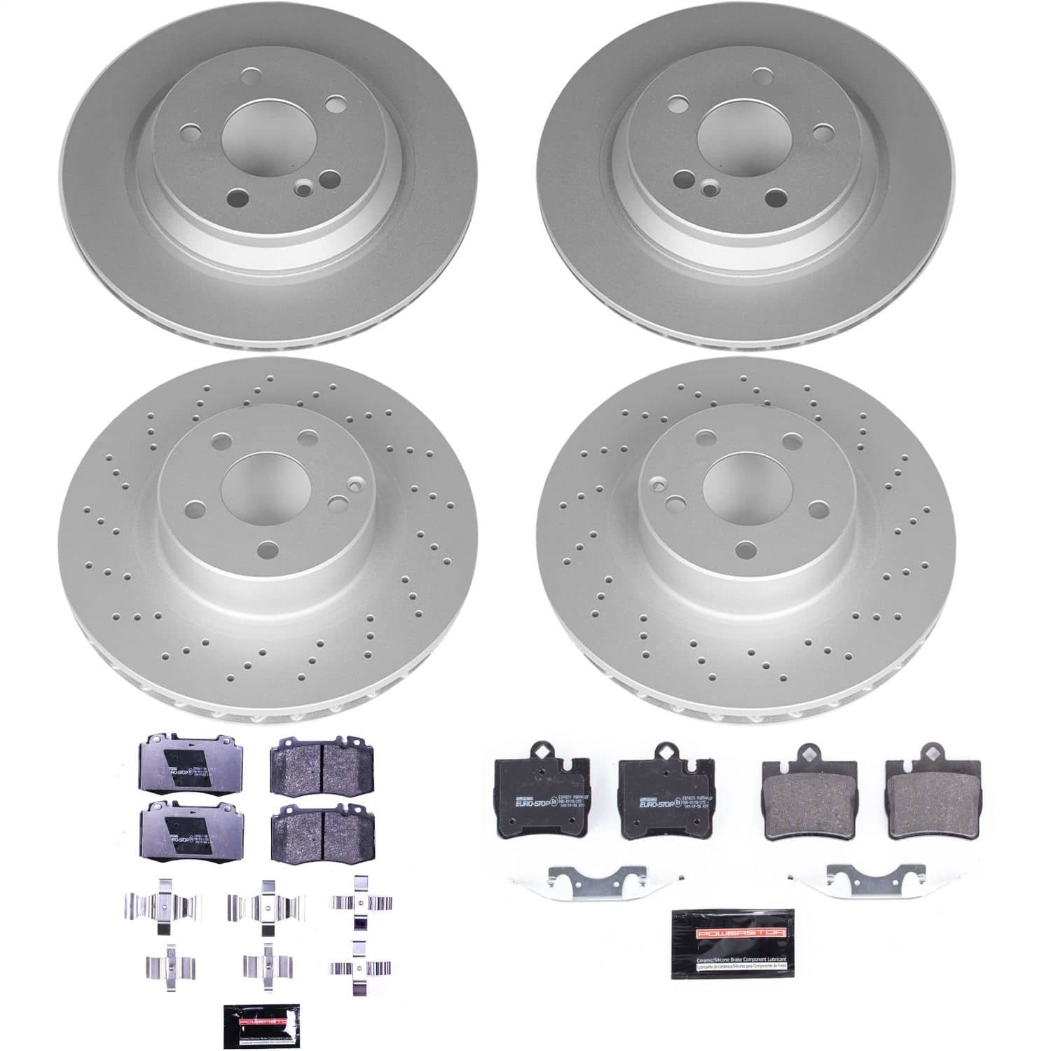 Power Stop - ESK4455 - Front and Rear - Disc Brake Pad and Rotor Kit