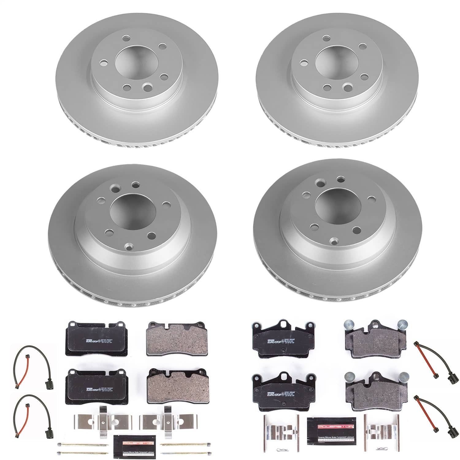 Power Stop - ESK5745 - Front and Rear - Disc Brake Pad and Rotor Kit