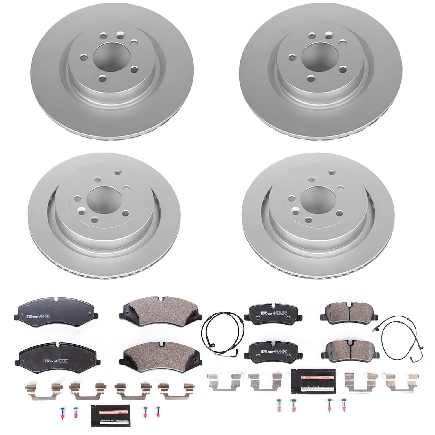 Power Stop - ESK7599 - Front and Rear - Disc Brake Pad and Rotor Kit