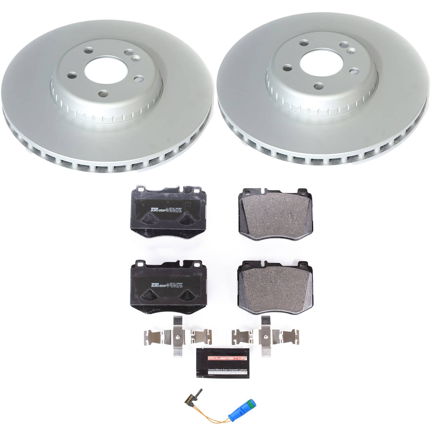 Power Stop - ESK8073 - Front - Disc Brake Pad and Rotor Kit