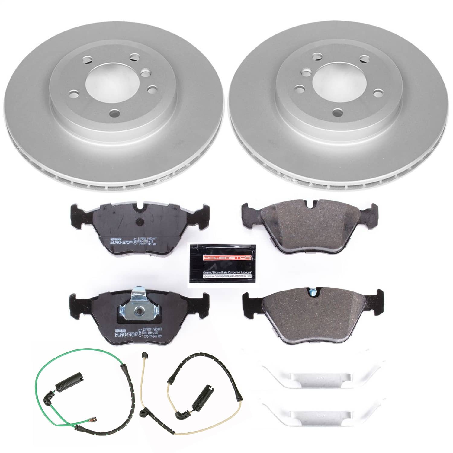 Power Stop - ESK928 - Front - Disc Brake Pad and Rotor Kit