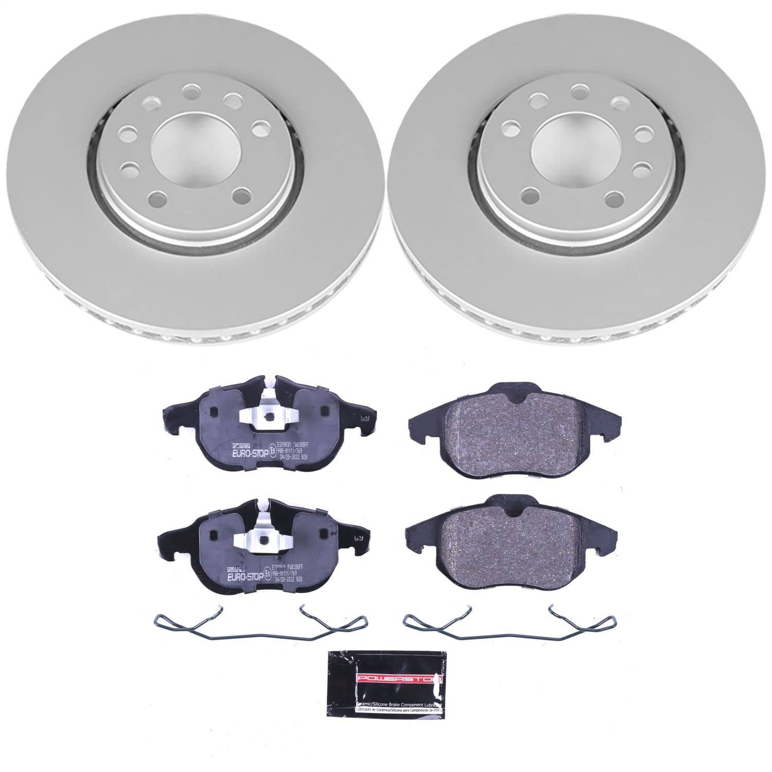 Power Stop - ESK985 - Front - Disc Brake Pad and Rotor Kit